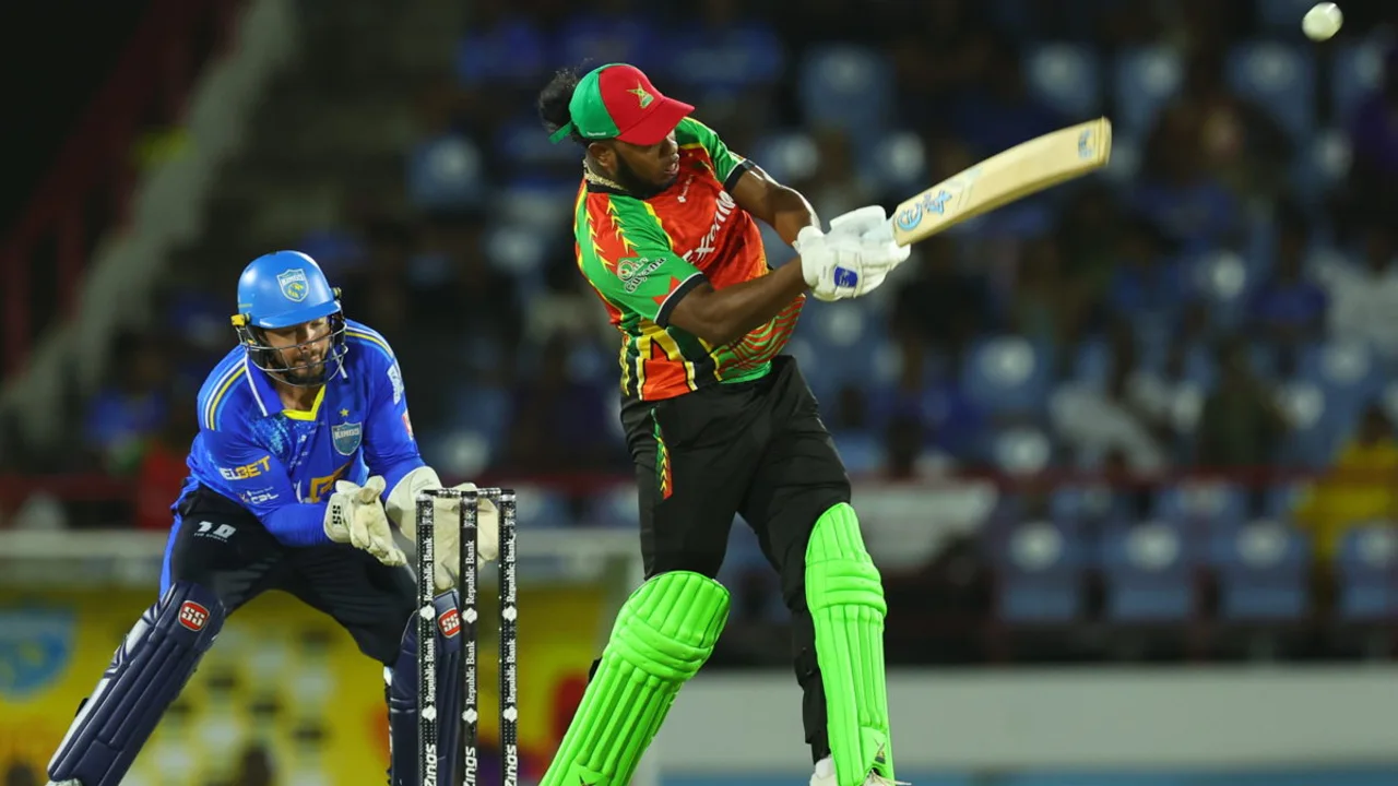 Guyana Amazon Warriors play Saint Lucia Kings in Gros Islet