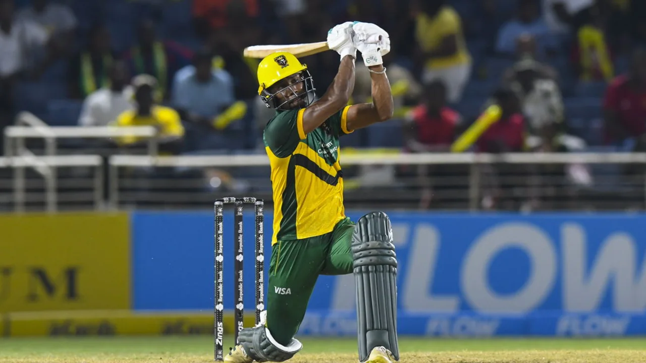 Keemo Paul represents Jamaica Kingsmen at Sabina Park