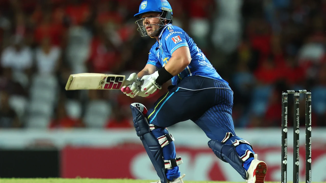 Saint Lucia Kings player during a CPL match