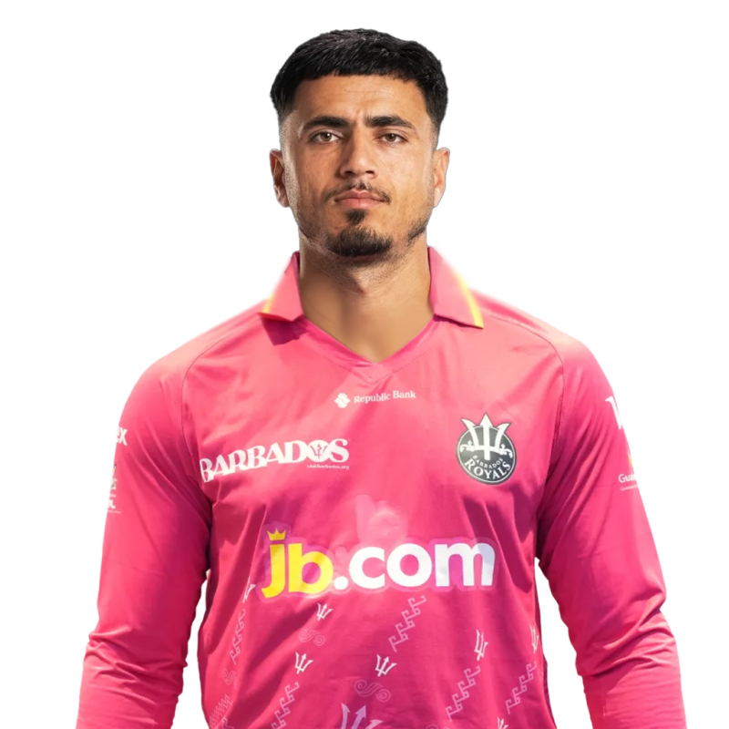 Mujeeb ur Rahman official Barbados Royals player photo