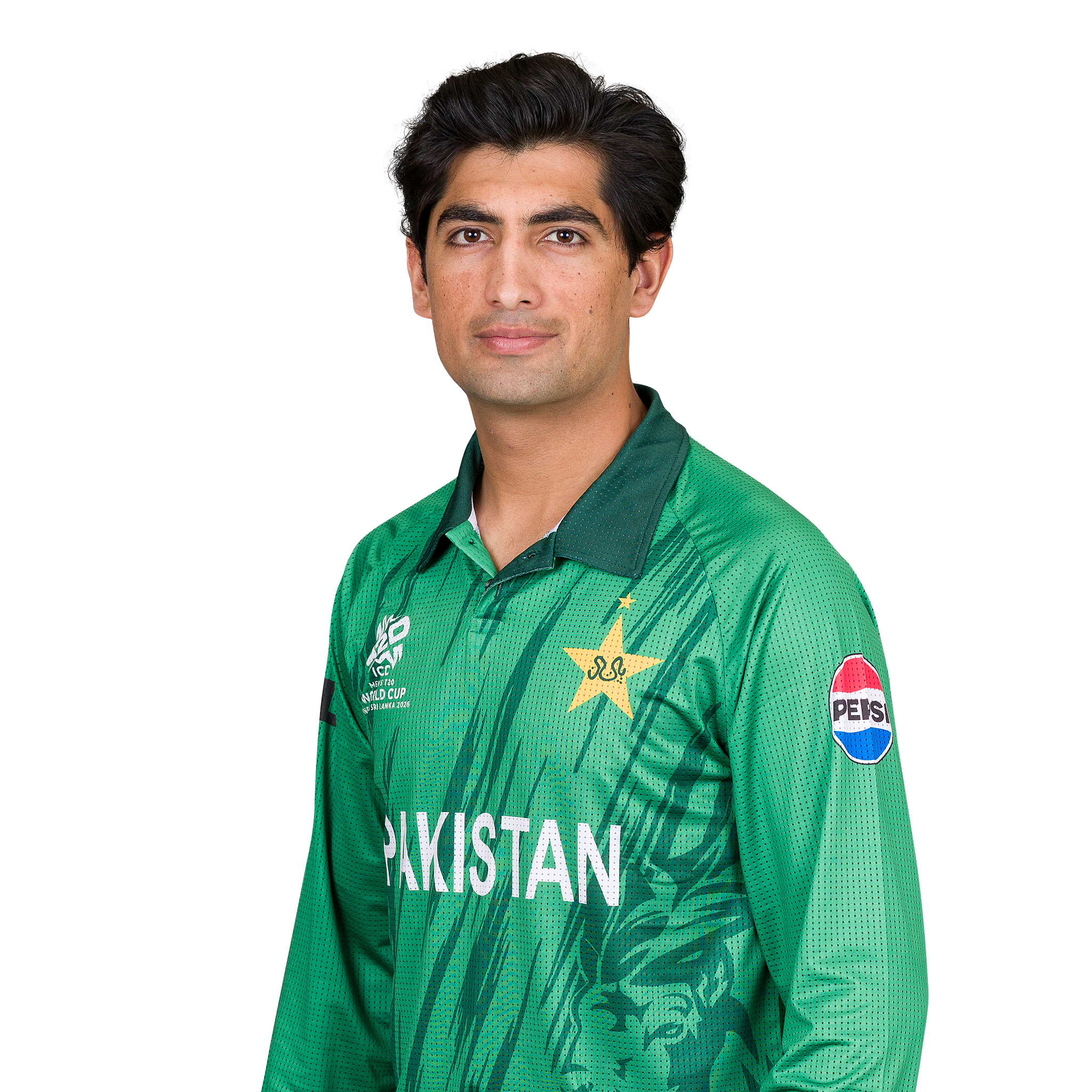 Naseem Shah official ICC player profile photo