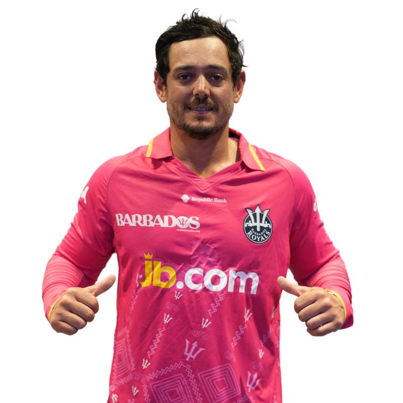 Quinton de Kock official Barbados Royals player photo